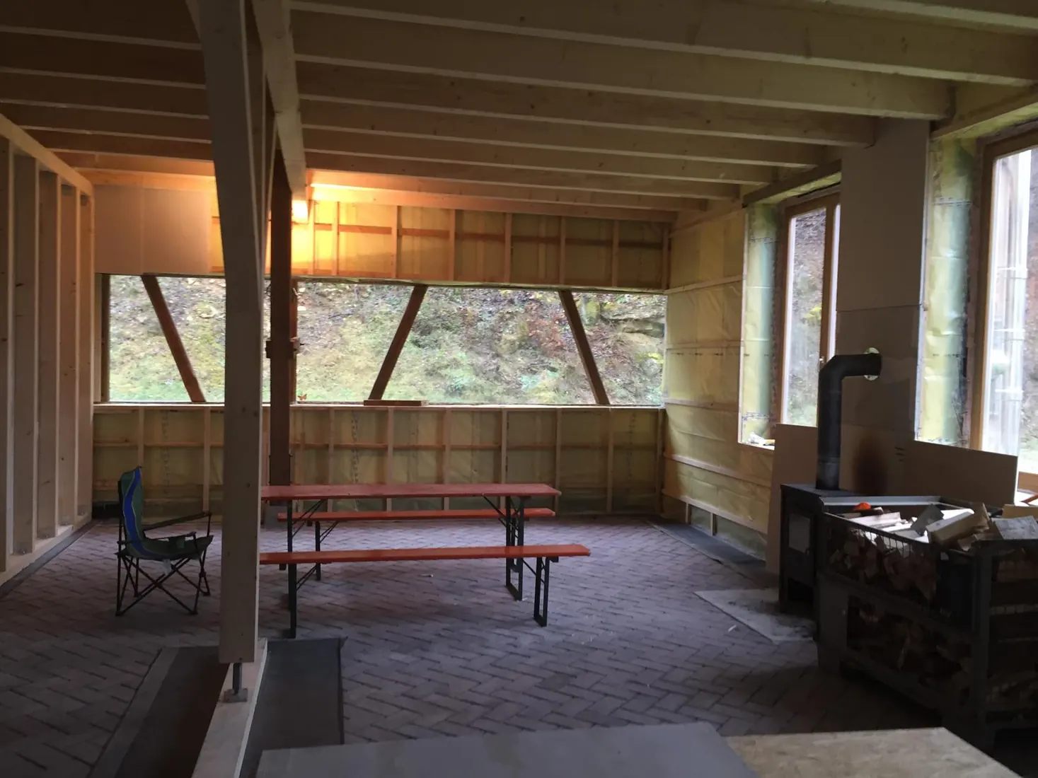 Renovierter Studiobereich während der Umbauphase